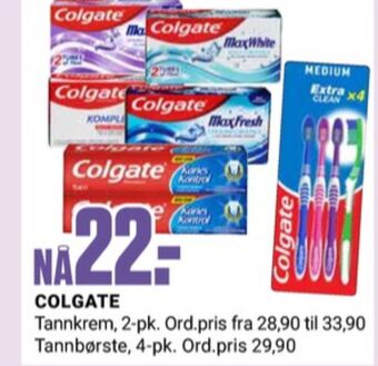 Europris Colgate tannkrem tilbud