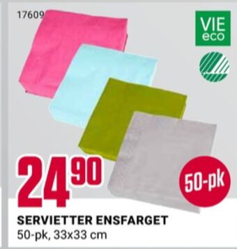 Europris Vie eco servietter tilbud