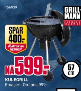 Europris Grillman kulegrill tilbud