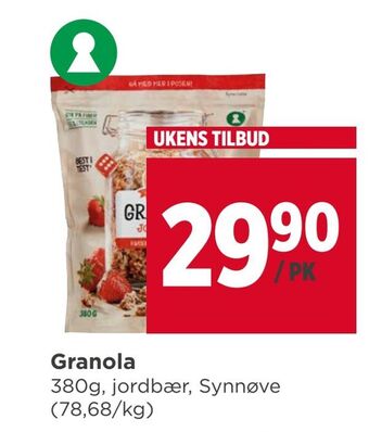 Meny Granola tilbud
