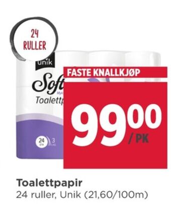Meny Unik toalettpapir tilbud