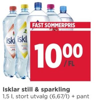 Meny Isklar mineralvann tilbud