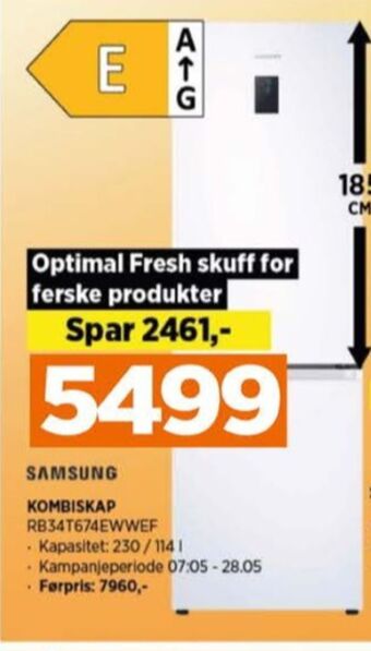 POWER Samsung kombiskap tilbud