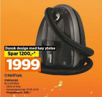 POWER Nilfisk støvsuger tilbud