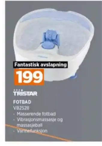 POWER Tristar fotbad tilbud