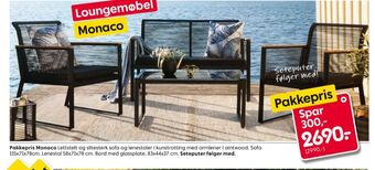 Rusta Ukjent loungesett tilbud