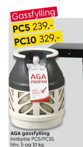 Rusta Aga gassbeholder tilbud