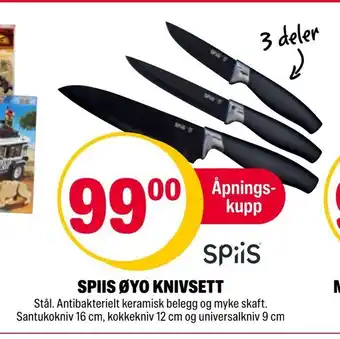 Coop Extra Spiis øyo knivsett tilbud