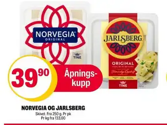 Coop Extra Norvegia og jarlsberg tilbud