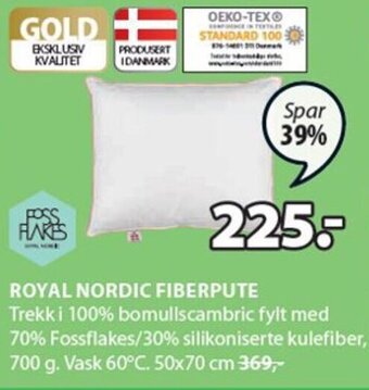 JYSK Royal nordic fiberpute tilbud