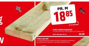 jem & fix Furu terrassebord tilbud