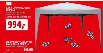 jem & fix Easy up paviljong empoli tilbud