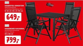 jem & fix Hagebord havanna tilbud