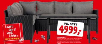 jem & fix Loungesett tilbud