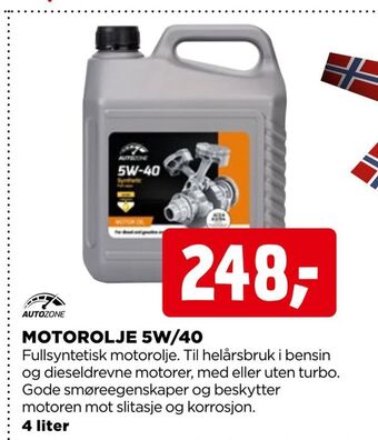 jem & fix Motorolje 5w/40 tilbud