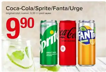 Spar Coca-Cola/Sprite/Fanta/Urge tilbud