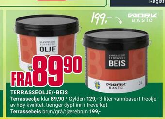 Europris Terrasseolje/-beis tilbud