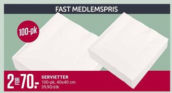 Europris Servietter tilbud