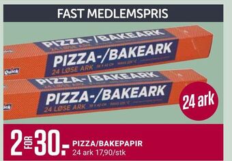 Europris Pizza/bakepapir tilbud
