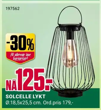 Europris SOLCELLE LYKT tilbud