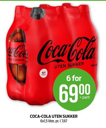 Kiwi Coca-cola uten sukker tilbud