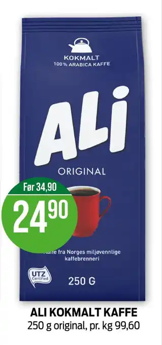 Kiwi Ali kokmalt kaffe tilbud
