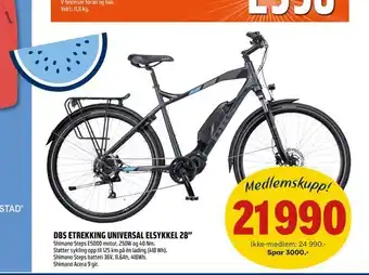 Coop Obs Dbs etrekking universal elsykkel 28'' tilbud