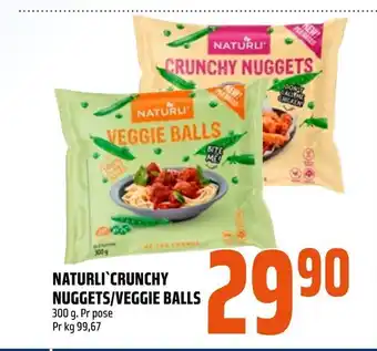 Coop Obs Naturli'crunchy nuggets/veggie balls tilbud