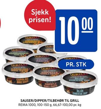 Rema 1000 Sauser/dipper/tilbehør til grill tilbud