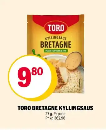 Coop Extra Toro bretagne kyllingsaus tilbud