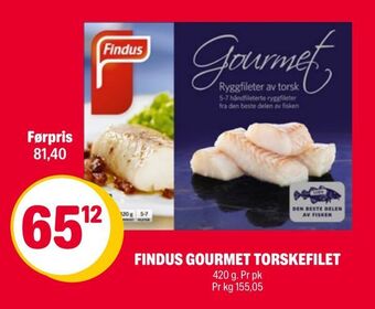 Coop Extra Findus gourmet torskefilet tilbud