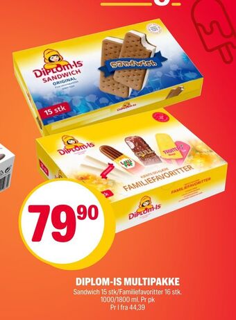 Coop Extra Diplom-is multipakke tilbud