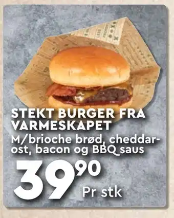 Coop Mega Stekt burger fra varmeskapet tilbud