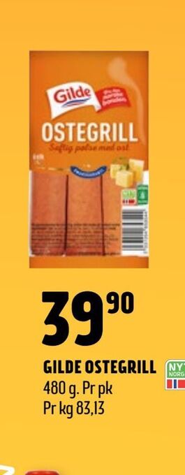 Coop Prix Gilde ostegrill tilbud