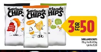 Coop Prix Sørlandschips tilbud
