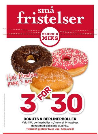 Matkroken DONUTS & BERLINERBOLLER tilbud