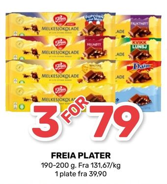 Matkroken Freia plater tilbud