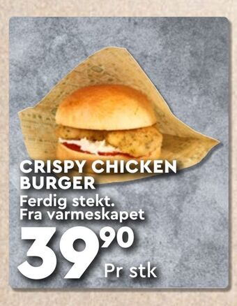 Coop Mega Crispy chicken burger tilbud