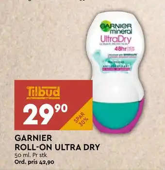 Coop Mega Garnier roll- on ultra dry tilbud