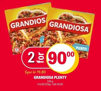Coop Extra Grandiosa plenty tilbud