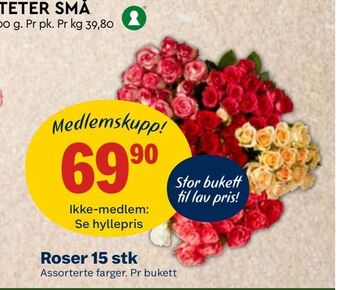 Coop Mega Roser 15 stk tilbud