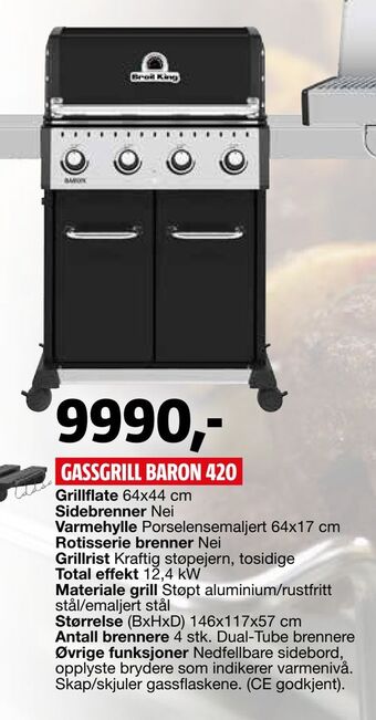 Bauhaus Gassgrill baron 420 tilbud