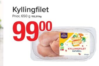 Spar Prior kyllingfilet tilbud