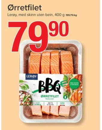 Spar Lerøy ørretfilet tilbud