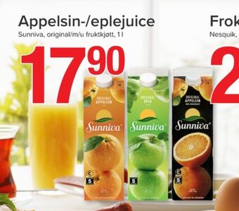 Spar Sunniva juice tilbud