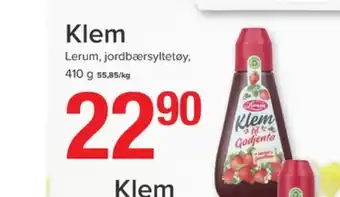 Spar Klem syltetøy tilbud