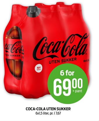 Kiwi Coca-cola zero brus tilbud