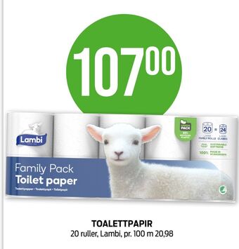 Kiwi Family toalettpapir tilbud