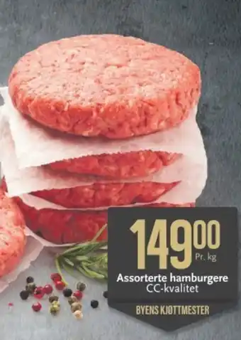 CC Mat Assorterte hamburgere CC-kvalitet tilbud