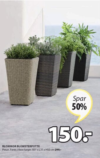 JYSK Blommor blomsterpotte tilbud